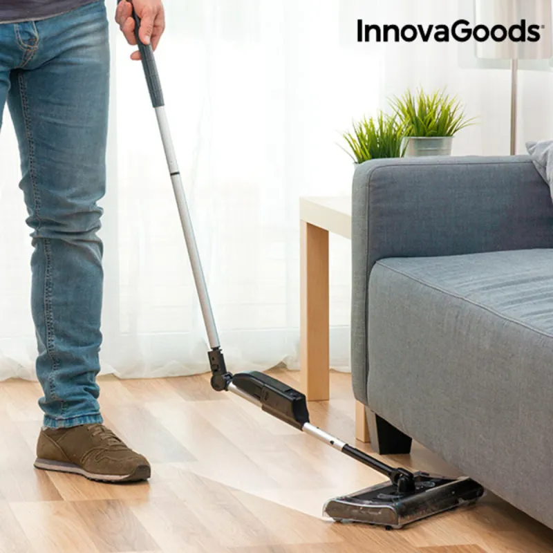 InnovaGoods juodai pilka stačiakampė elektrinė šluota 7.2 V 700 mAh